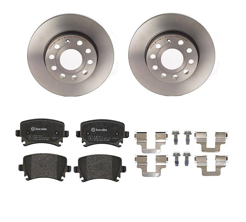 Brembo Brakes Kit - Pads and Rotors Rear (260mm) (Low-Met)